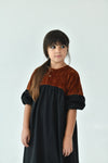 Victorian Maxi Dress Black/Rust