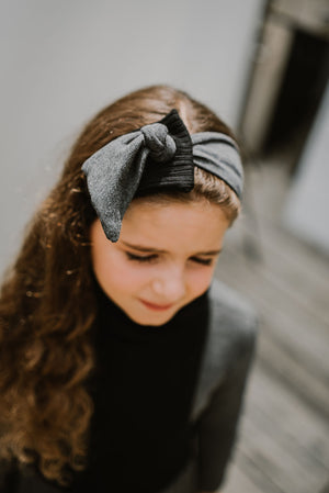 Ribbed Side Knot Head Band