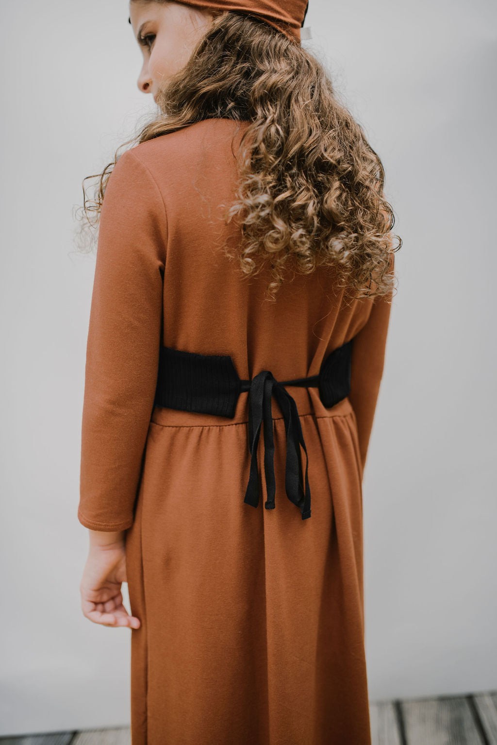 Ribbed Overlay Maxi in Rust